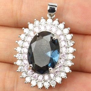 London Blue Topaz pendant
