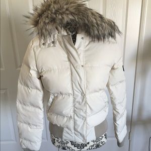 American Eagle puffer fur jacket