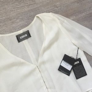 The Reformation Jordan Top in Ivory