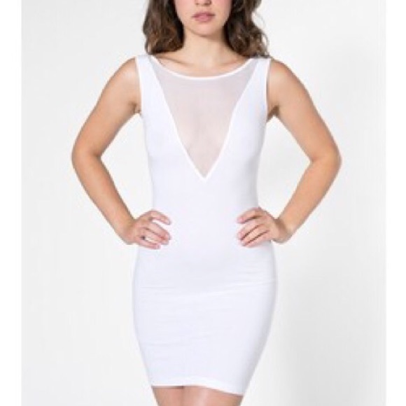 American Apparel White Gloria V Dress XS!!