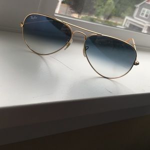Ray-Ban Aviator Large gold/blue RB3025