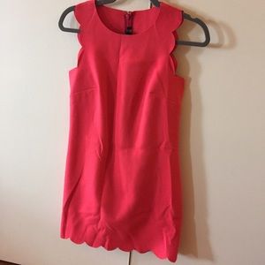 J. Crew scallop coral dress - size 00