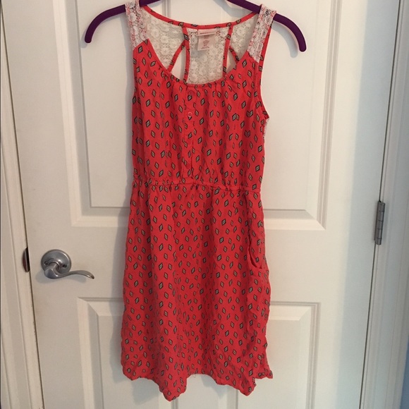 Orange sun dress