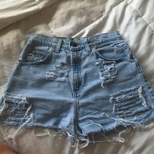 High waisted levi 954 shorts