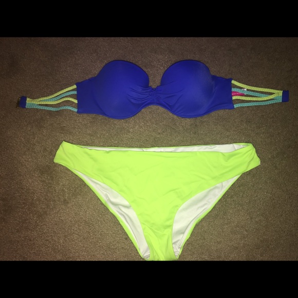 VS Pink bandeau bikini top