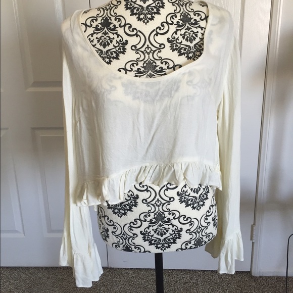 Forever 21 peasant crop top
