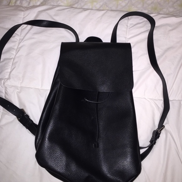 black Zara book bag