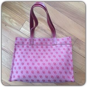 Dooney & Bourke Signature Canvas and Leather Tote