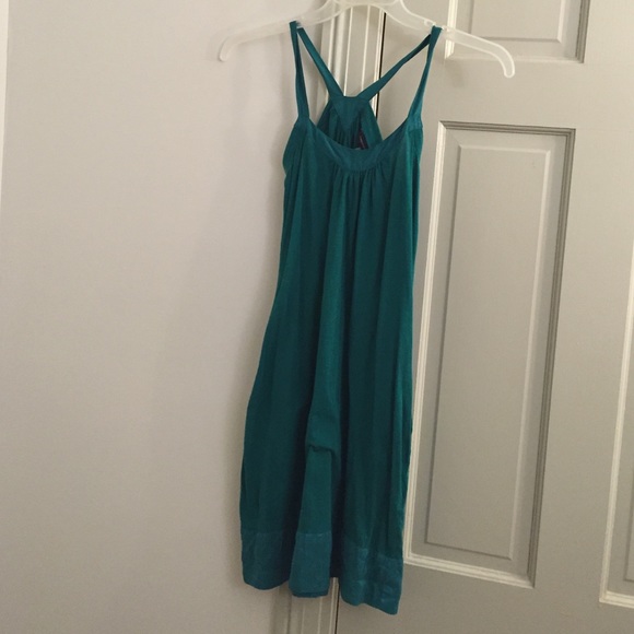 French Connection Dresses & Skirts - French Connection Turquoise Racerback Dress 2