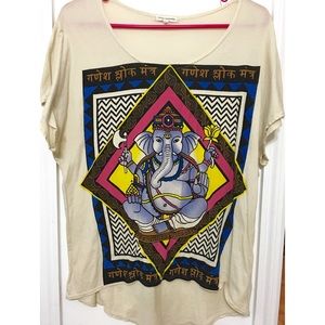 Boho oversized Ganesh shirt