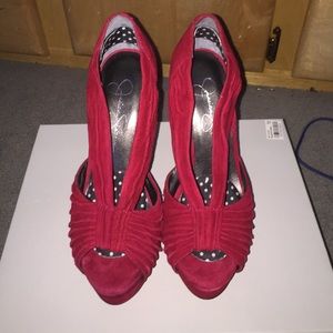 (Worn Once) JESSICA SIMPSON Platform Peep-Toes