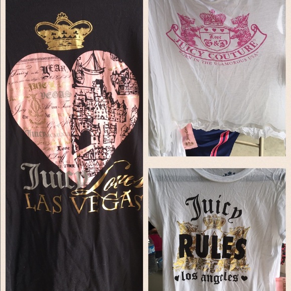 3 juicy couture shirts NWT XL