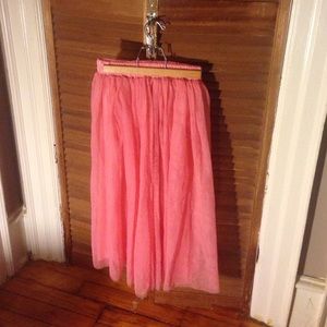 Light pink tulle skirt