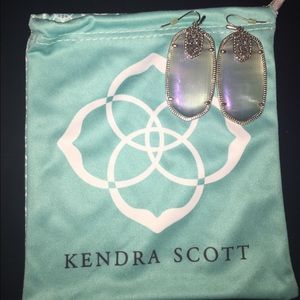 Silver Kendra Scott "Danielle" Earrings
