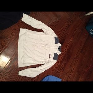 Last summer shep shirt with chambray shoulders