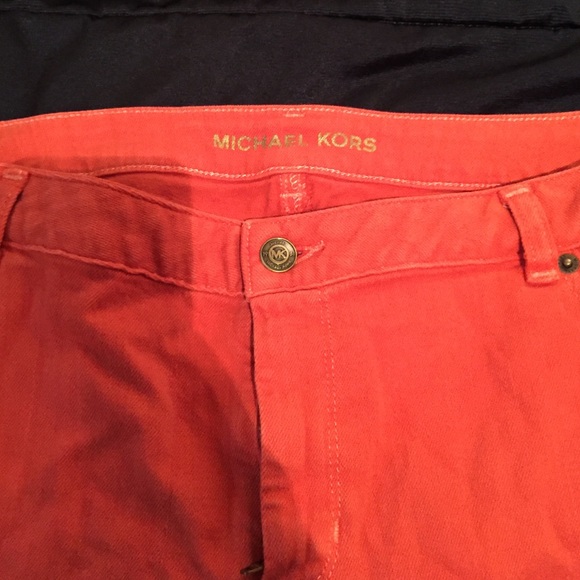 Burnt orange Michael Kors jeans