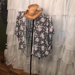 Abercrombie & Fitch cropped kimono