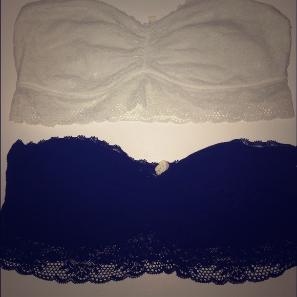Black and White Lace Bandeaus ❤️