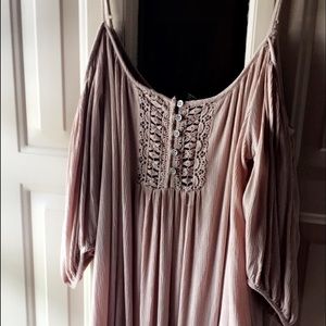 Forever 21 pink lace dress/shirt