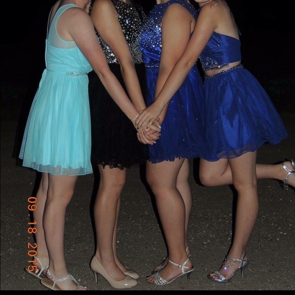 Black beaded formal Homecoming dress - Picture 4 of 4