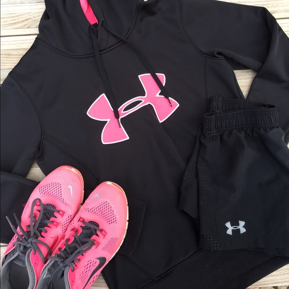Under Armour Black Pink Hoodie