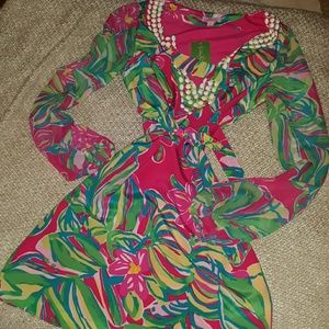 NWT Lilly Pulitzer caftan dress with tie