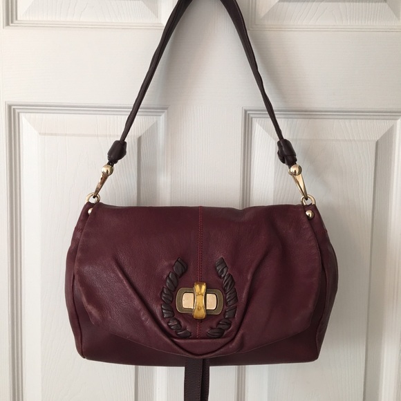 Nina Ricci Handbags - 🎉HP Nina Ricci Oxblood Leather Shoulder Bag