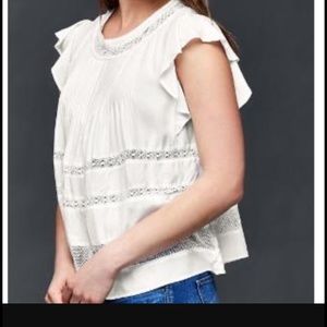 Pintuck mix mesh top