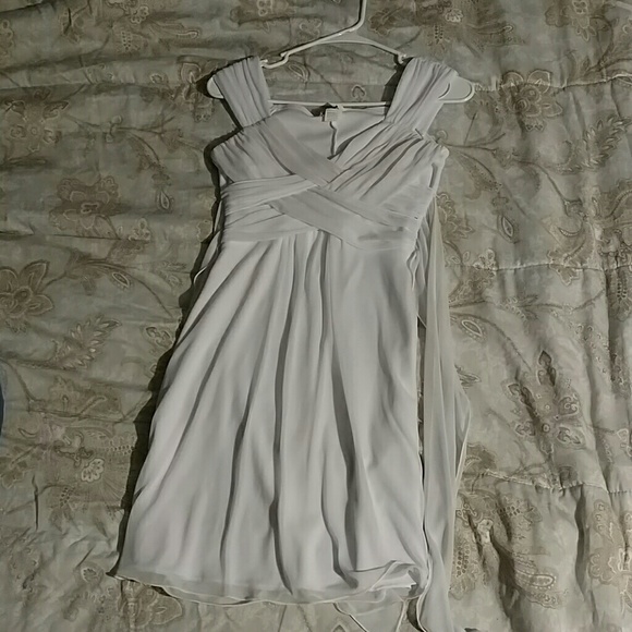White knee length taboo dress