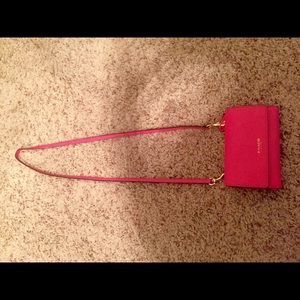 Authentic Coach card and coin cross body purse