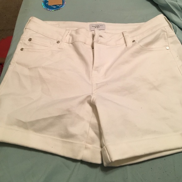 White never worn shorts!