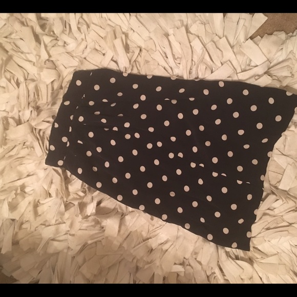 Polka dot pencil skirt