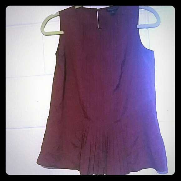 Banana Republic dark red blouse