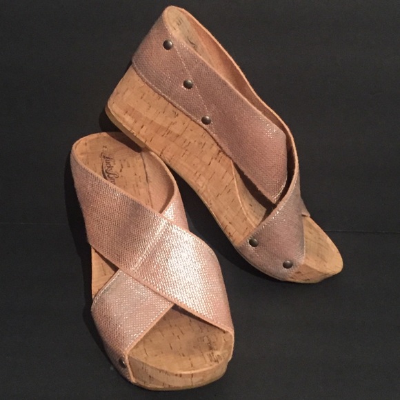 Lucky Brand Shoes - Sexy & Smart Lucky Brand slip on wedge sandles !!!