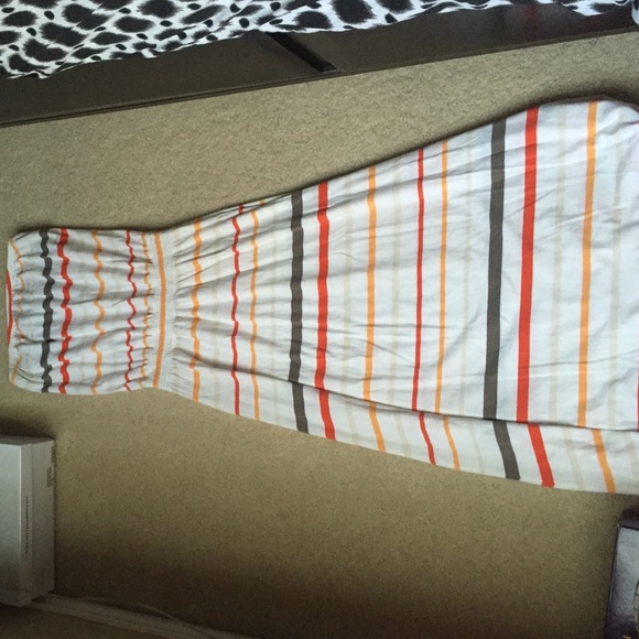 Strapless maxi dress