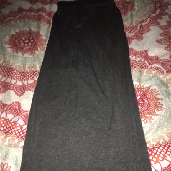 Grey maxi skirt
