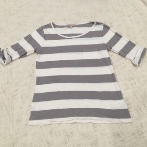 Banana Republic striped 3/4 tee