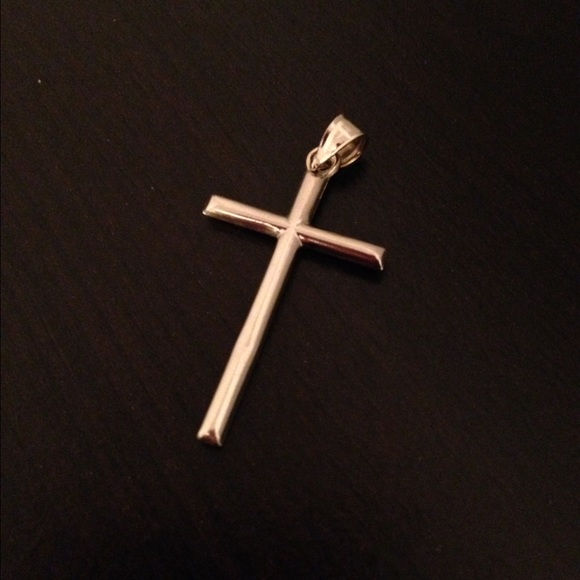 Jewelry - 14K White Gold Cross Pendant