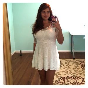 White lace dress