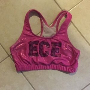 Pink Metallic ECE Sports Bra