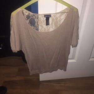 Tan blouse
