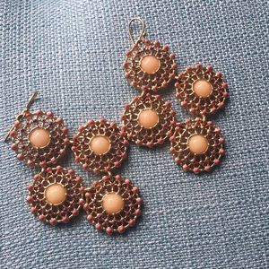 Pair of Stella and Dot Garden Party earrings
