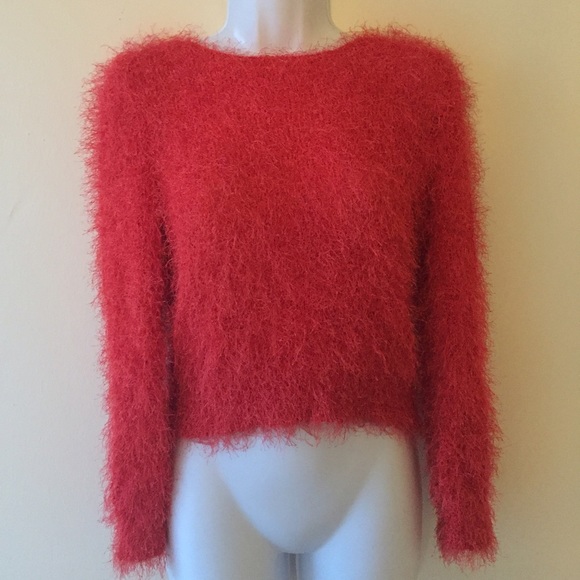 Furry sweater.