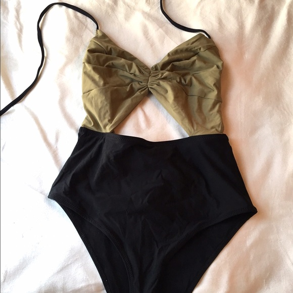 Free people one piece, cut out bathing suit