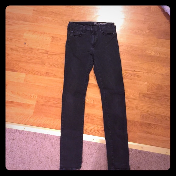 H&M skinny jeans; high waist