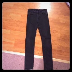 H&M skinny jeans; high waist