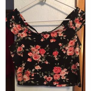 Forever 21 Floral Crop Top