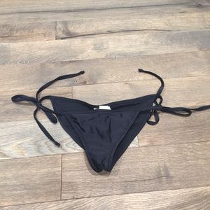 XS/S Black String Bikini Bottoms