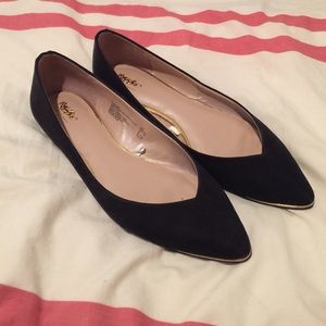 Target Mossimo black flats pointed toe