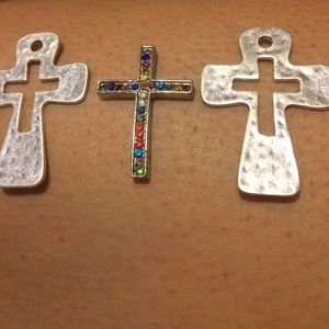 Three 2-inch crosses